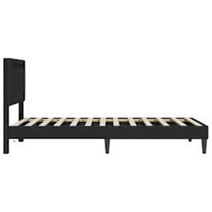 Rám postele s LED pásky s čelo Černá 80 x 200 cm Umělá kůže - obrázek 7