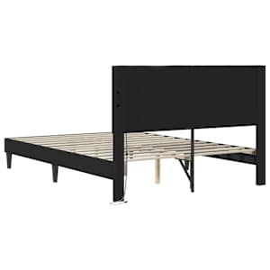 Rám postele s LED pásky s čelo Černá 140 x 190 cm Umělá kůže - obrázek 8