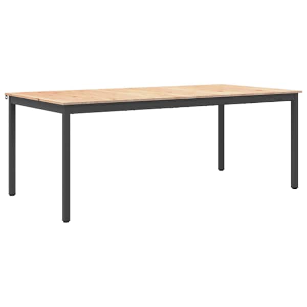 vidaXL S&ouml;&ouml;gilaud Neutraalne 200 x 100 x 75 cm Tahke m&auml;nd