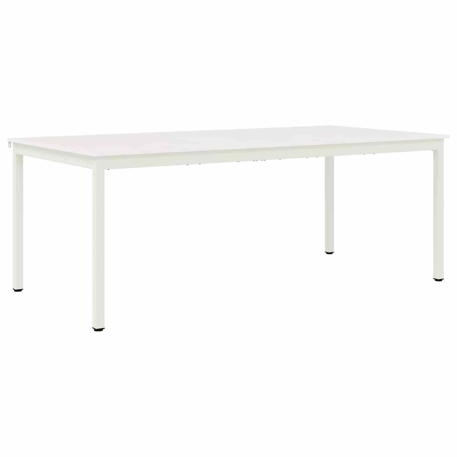 vidaXL Masă de dining Alb 200 x 100 x 75 cm Lemn de pin masiv-image-3416326