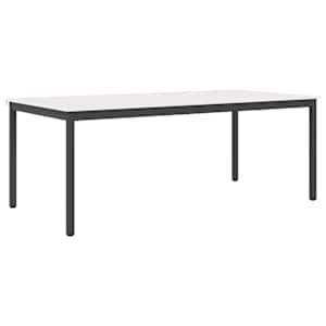 Jídelní stůl Bílá 200 x 100 x 75 cm Masivní borové dřevo - obrázek 2