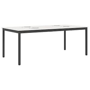 Jídelní stůl Bílá 200 x 100 x 75 cm Masivní borové dřevo - obrázek 3