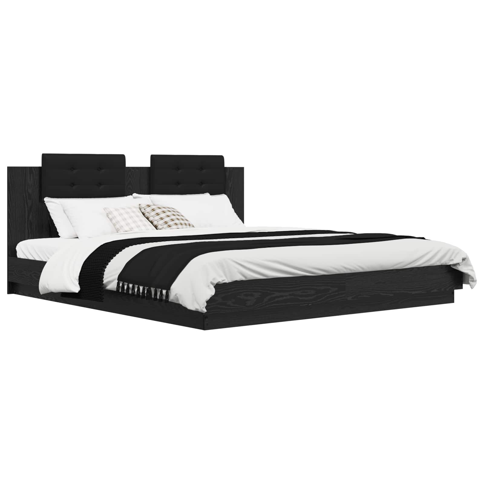 Okvir postelje z naslonjalom Črna Orehovina 180 x 200 cm - slika 3
