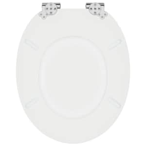 Toaletní sedátko s tlumeným zavíráním 2 pcs Bílý 44 x 38 cm - obrázek 9