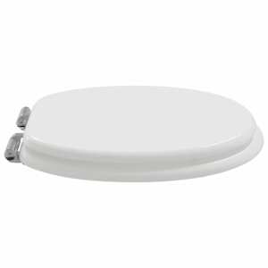 Toaletní sedátko s tlumeným zavíráním 2 pcs Bílý 44 x 38 cm - obrázek 4
