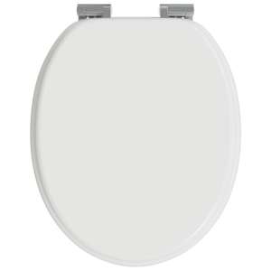 Toaletní sedátko s tlumeným zavíráním 2 pcs Bílý 44 x 38 cm - obrázek 5
