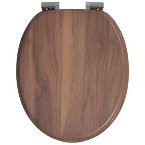 Toaletní sedátko s tlumeným zavíráním 2 pcs Hnědá 44 x 38 cm - obrázek 5