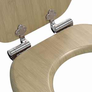 Toaletní sedátko s tlumeným zavíráním 2 pcs 44 x 38 cm - obrázek 6