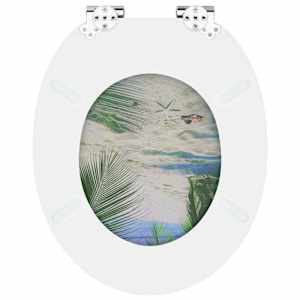 Toaletní sedátko s tlumeným zavíráním 2 pcs Zelená 44 x 38 cm - obrázek 9