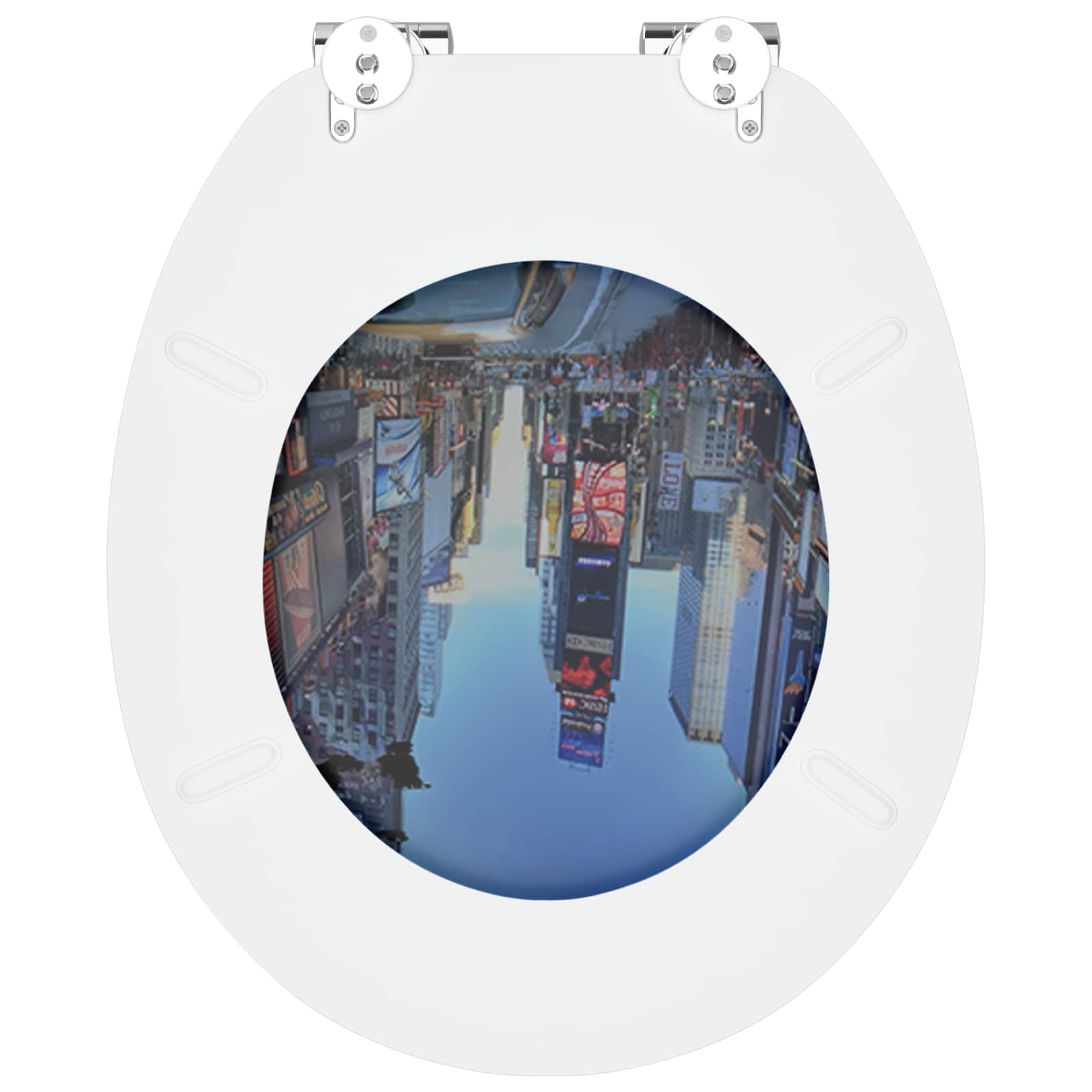 Pokrivalo za stranišče 2 pcs Siva 44 x 38 cm MDF plošča - slika 9