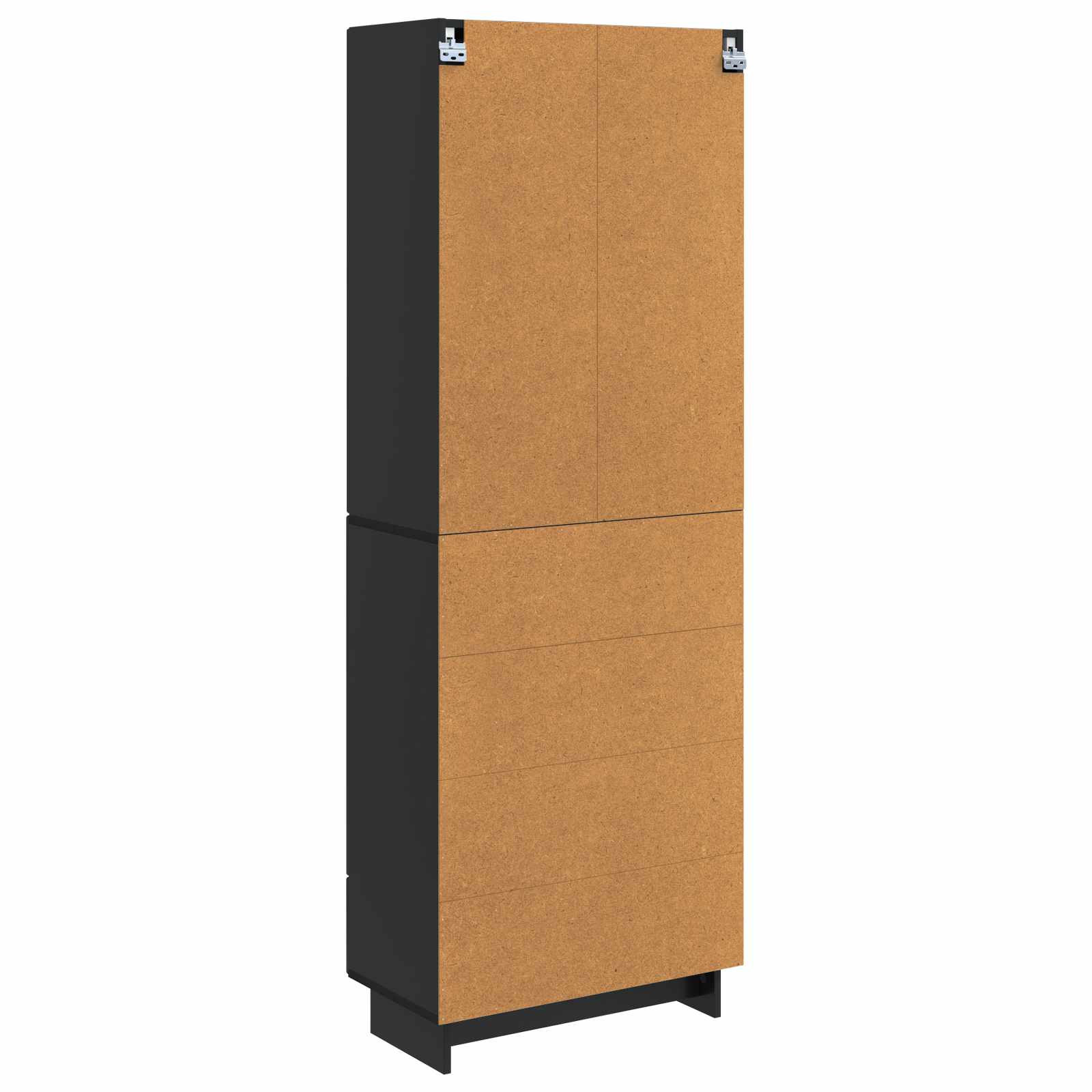 Set omar 2 pcs Črna 66 x 34,5 x 95 cm Inženirski les - slika 6