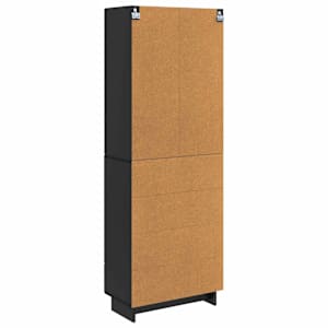 Sada skříněk 2 pcs Černá 66 x 34,5 x 95 cm Kompozitní dřevo - obrázek 6