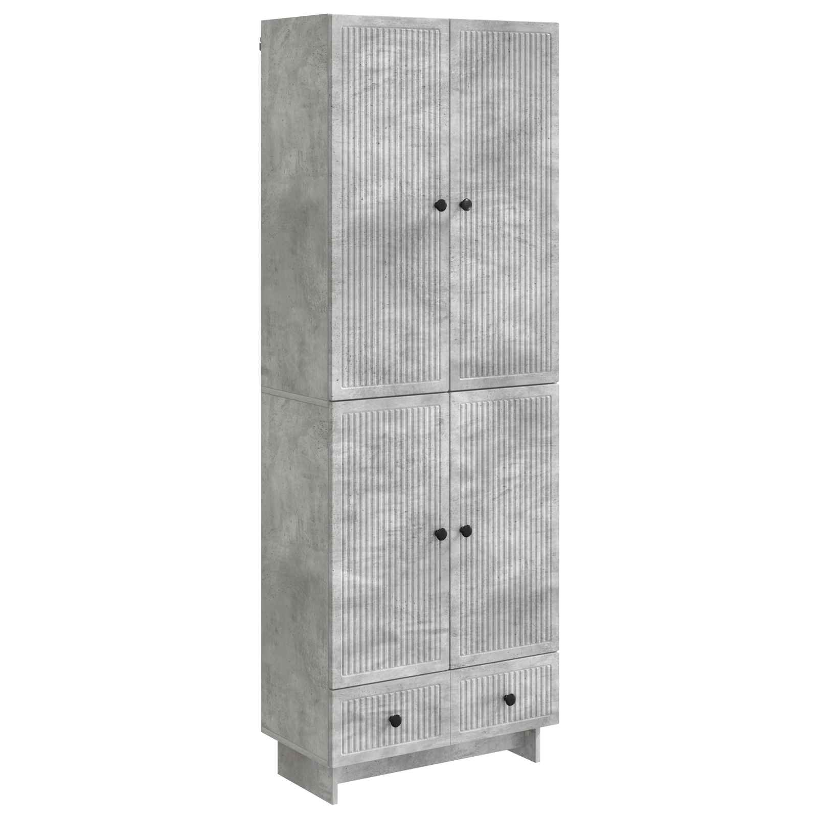  Σέτ Ντουλαπιών 2 pcs Γκρι Σκυροδέματος 66 x 34,5 x 95 εκ. V-3416352