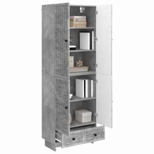 Sada skříněk 2 pcs Betonově šedá 66 x 34,5 x 95 cm - obrázek 2