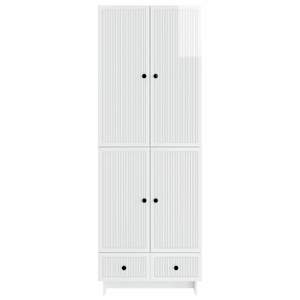 Sada skříněk 2 pcs Bílá s vysokým leskem 66 x 34,5 x 95 cm - obrázek 4