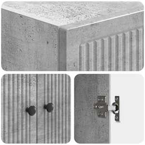 Sada skříněk 2 pcs Betonově šedá 66 x 34,5 x 90 cm - obrázek 7