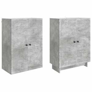 Sada skříněk 2 pcs Betonově šedá 66 x 34,5 x 90 cm - obrázek 3