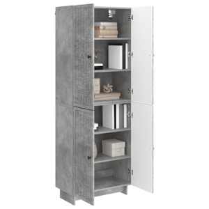 Sada skříněk 2 pcs Betonově šedá 66 x 34,5 x 90 cm - obrázek 2
