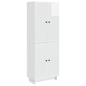 Sada skříněk 2 pcs Bílá s vysokým leskem 66 x 34,5 x 90 cm - obrázek 1