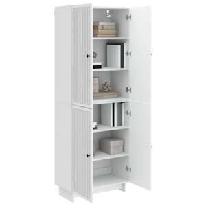 Sada skříněk 2 pcs Bílá s vysokým leskem 66 x 34,5 x 90 cm - obrázek 2