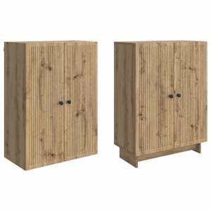 Sada skříněk 2 pcs Dub artisan 66 x 34,5 x 90 cm - obrázek 3