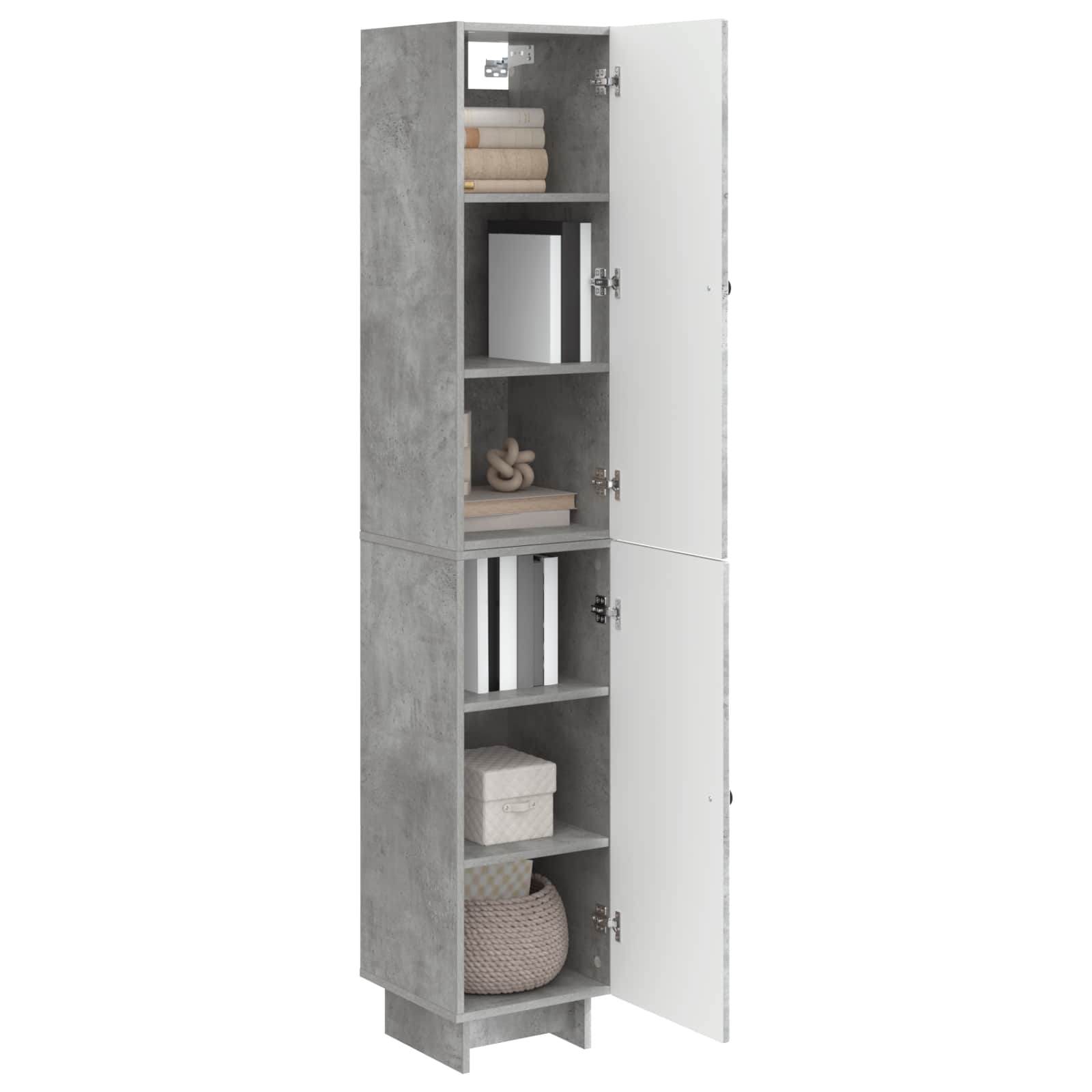 Комплект шкафове 2 pcs Бетонно сиво 34,5 x 33 x 90 см – изображение 2