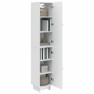 Sada skříněk 2 pcs Bílá s vysokým leskem 34,5 x 33 x 90 cm - obrázek 2