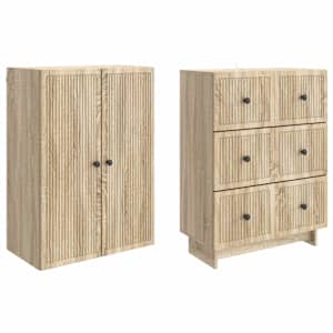 Sada skříněk 2 pcs 66 x 34,5 x 90 cm Kompozitní dřevo - obrázek 3