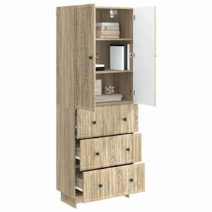 Sada skříněk 2 pcs 66 x 34,5 x 90 cm Kompozitní dřevo - obrázek 2