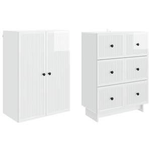 Sada skříněk 2 pcs 66 x 34,5 x 90 cm Kompozitní dřevo - obrázek 3