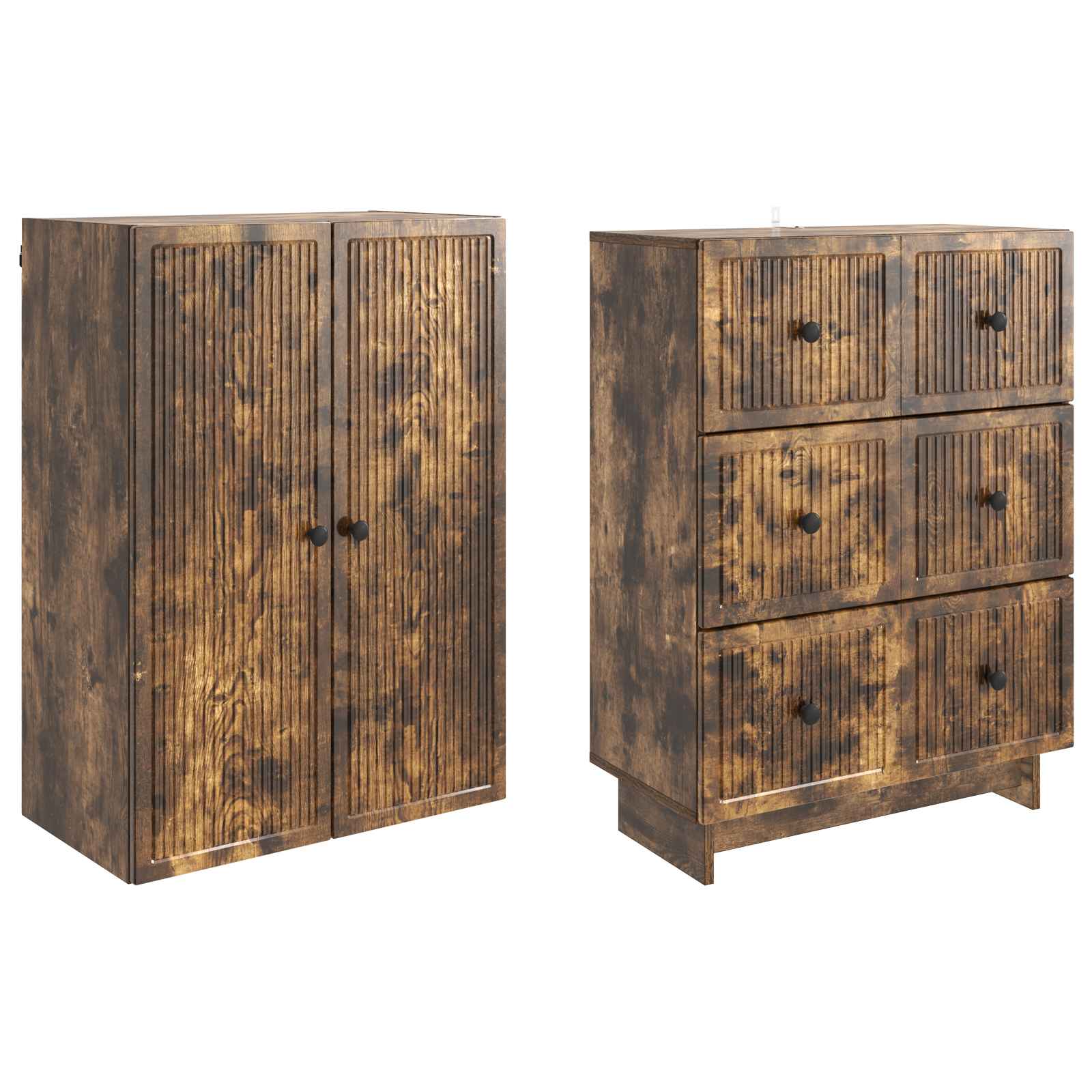 Комплект шкафове 2 pcs 66 x 34,5 x 90 см Инженерна дървесина – изображение 3