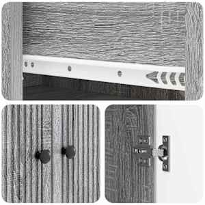 Sada skříněk 2 pcs 66 x 34,5 x 90 cm Kompozitní dřevo - obrázek 7