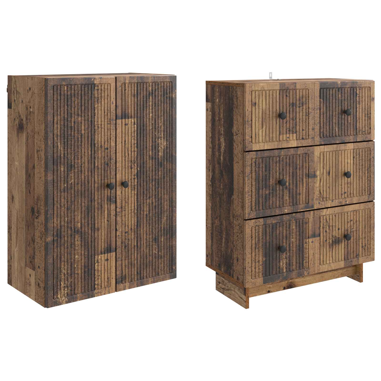 Комплект шкафове 2 pcs 66 x 34,5 x 90 см Инженерна дървесина – изображение 3