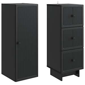 Sada skříněk 2 pcs 33 x 34,5 x 90 cm Kompozitní dřevo - obrázek 3
