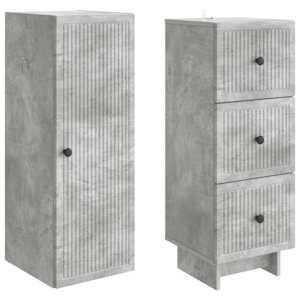 Sada skříněk 2 pcs 33 x 34,5 x 90 cm Kompozitní dřevo - obrázek 3