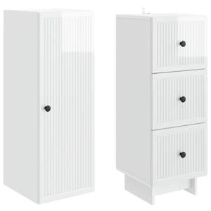 Sada skříněk 2 pcs 33 x 34,5 x 90 cm Kompozitní dřevo - obrázek 3
