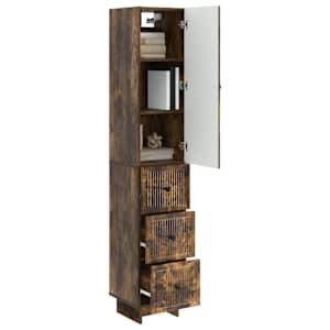 Sada skříněk 2 pcs 33 x 34,5 x 90 cm Kompozitní dřevo - obrázek 2