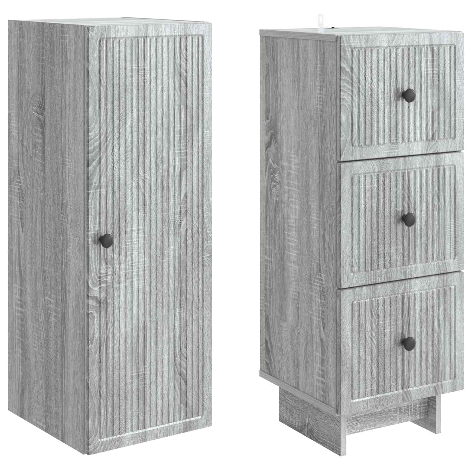 Комплект шкафове 2 pcs 33 x 34,5 x 90 см Инженерна дървесина – изображение 3