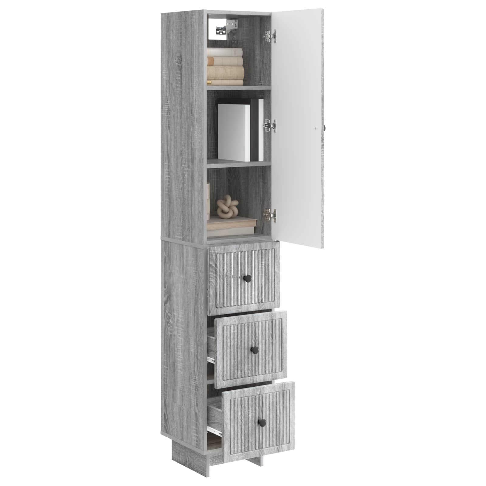Комплект шкафове 2 pcs 33 x 34,5 x 90 см Инженерна дървесина – изображение 2