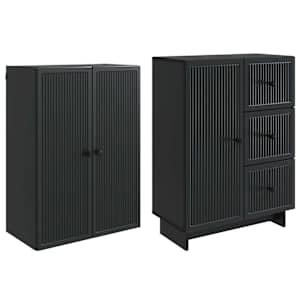 Sada skříněk 2 pcs 66 x 34,5 x 90 cm Kompozitní dřevo - obrázek 3