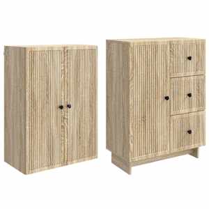 Sada skříněk 2 pcs 66 x 34,5 x 90 cm Kompozitní dřevo - obrázek 3