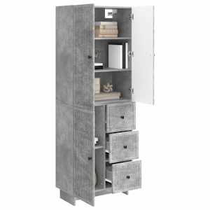 Sada skříněk 2 pcs 66 x 34,5 x 90 cm Kompozitní dřevo - obrázek 2