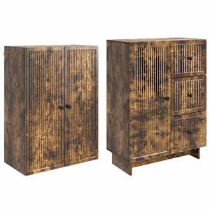Sada skříněk 2 pcs 66 x 34,5 x 90 cm Kompozitní dřevo - obrázek 3