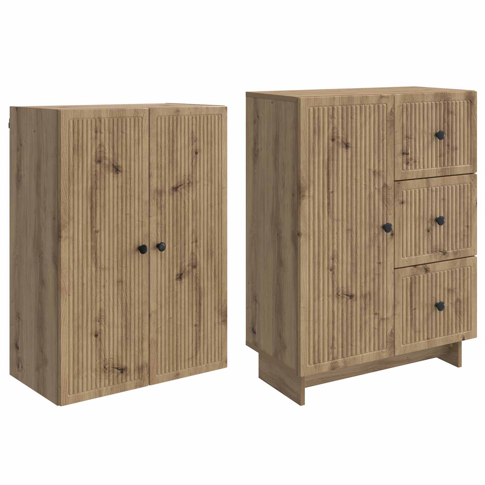 vidaXL Schrankset 2 pcs 66 x 34,5 x 90 cm Holzwerkstoff – Bild 3