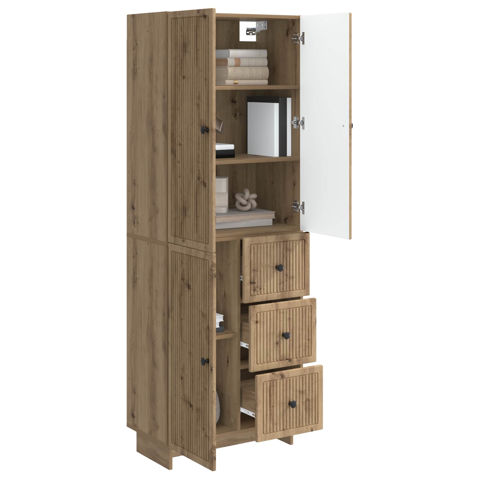 vidaXL Schrankset 2 pcs 66 x 34,5 x 90 cm Holzwerkstoff – Bild 2
