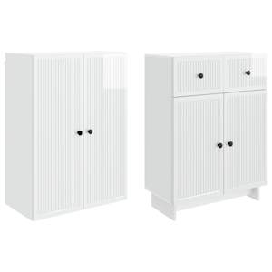 Sada skříněk 2 pcs 66 x 34,5 x 90 cm Kompozitní dřevo - obrázek 3