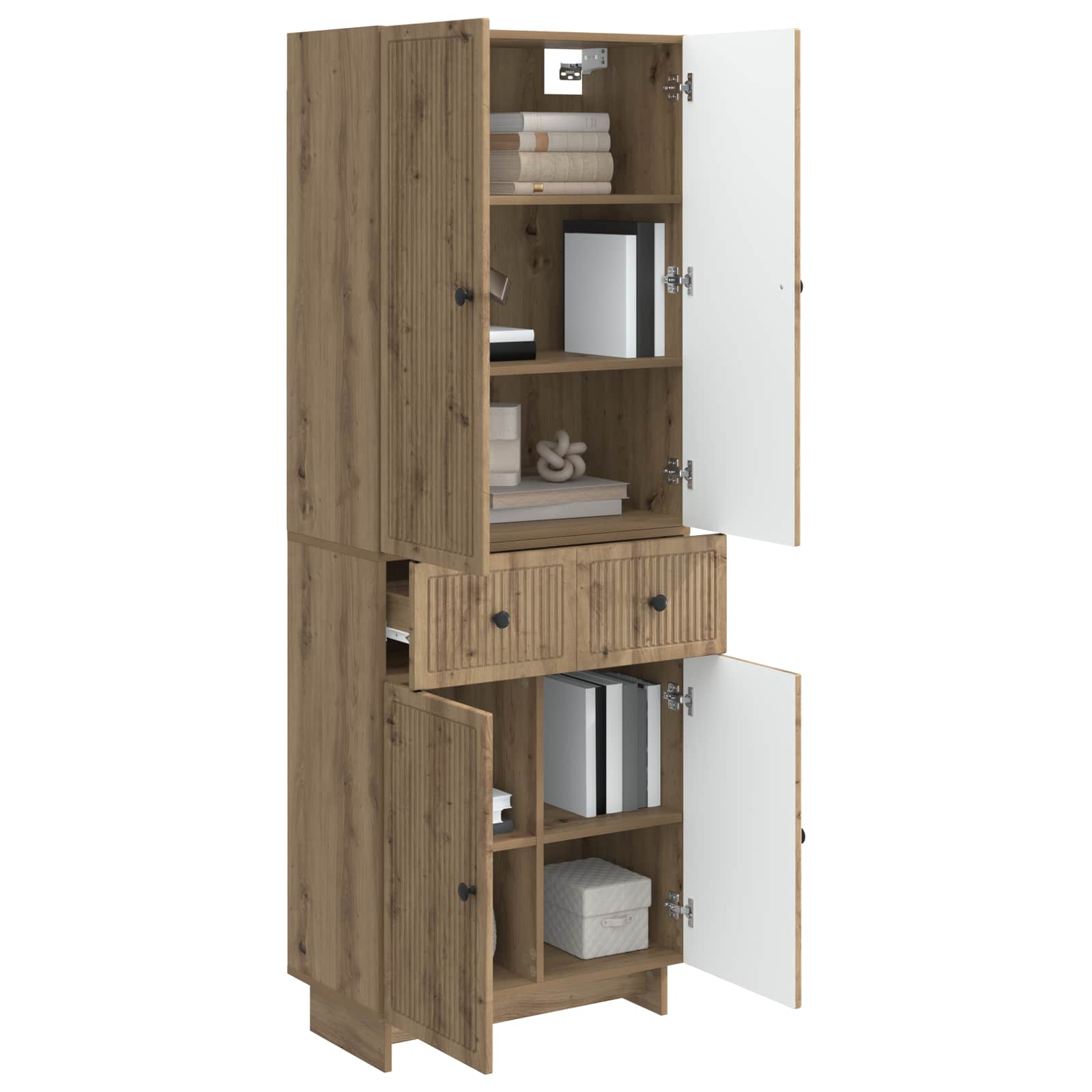 vidaXL Schrankset 2 pcs 66 x 34,5 x 90 cm Holzwerkstoff – Bild 2