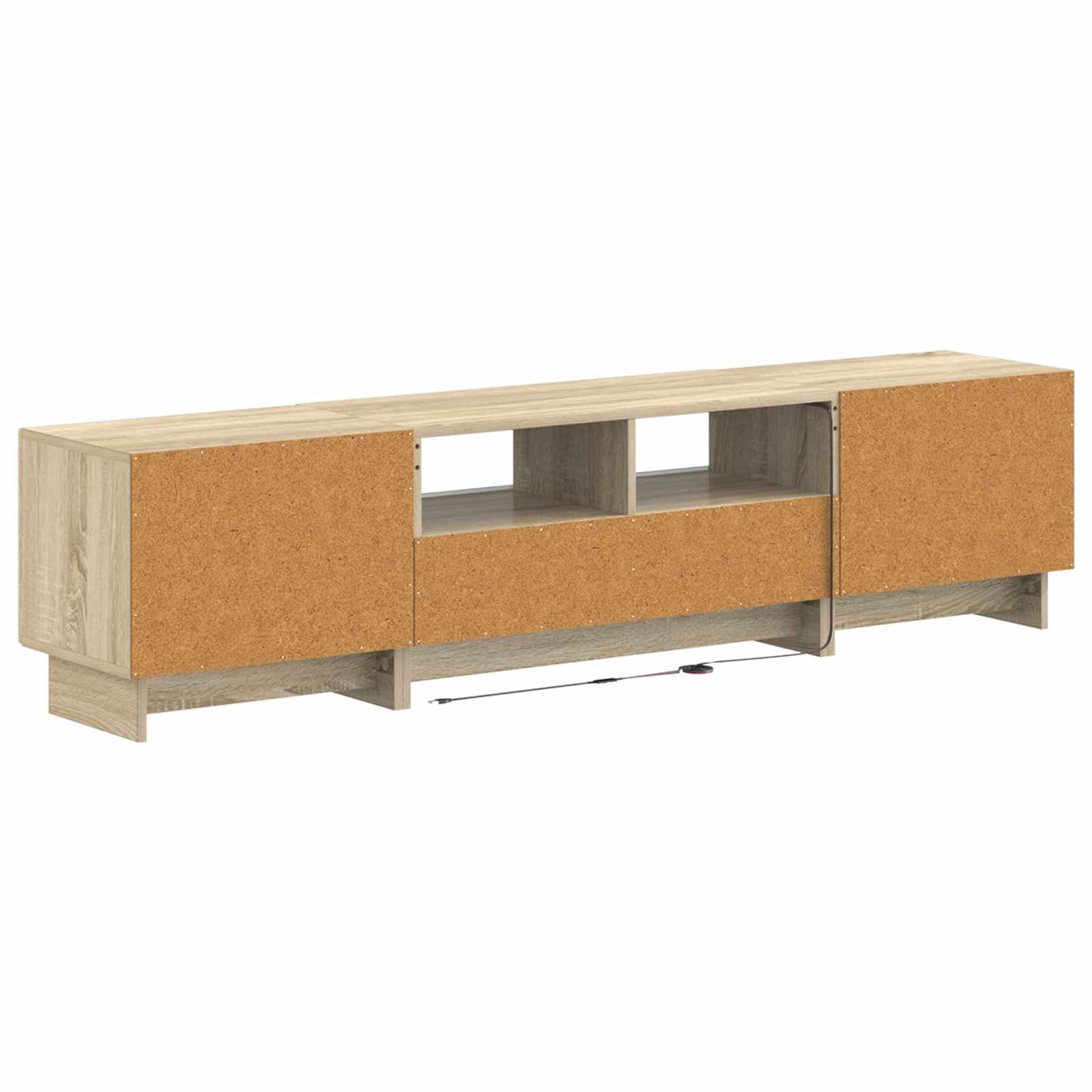 5 osan LED TV-kaappi Sonoma-tammi Tekninen puu - Image 4