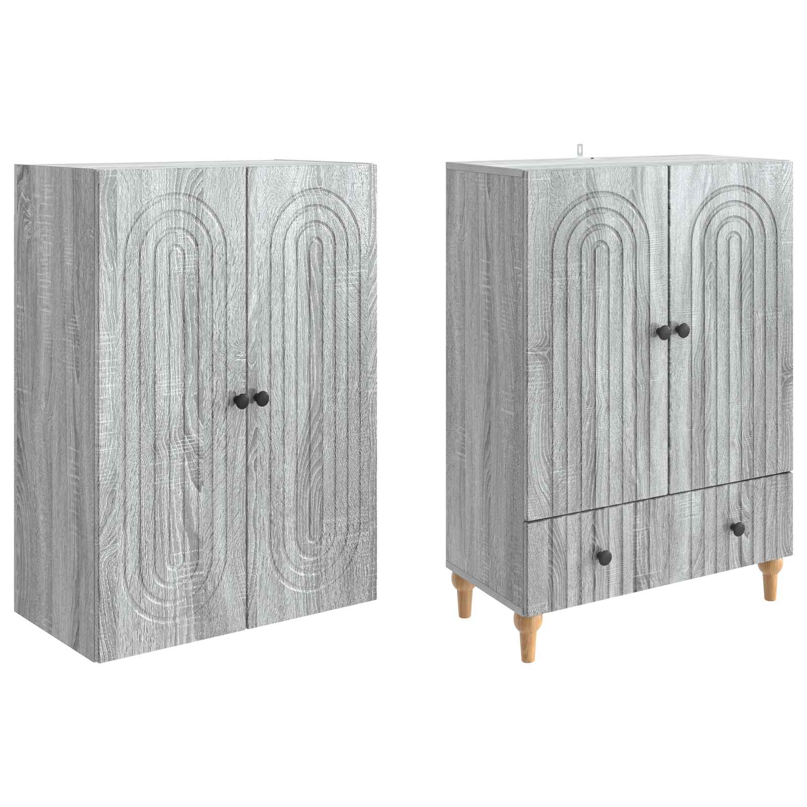 Комплект шкафове 2 pcs 66 х 34,5 х 95 см Инженерна дървесина – изображение 3