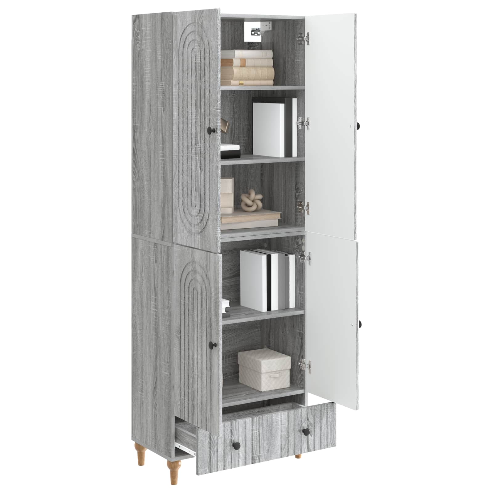 Комплект шкафове 2 pcs 66 х 34,5 х 95 см Инженерна дървесина – изображение 2